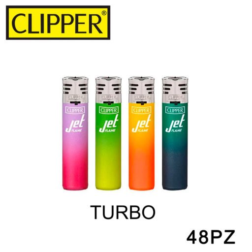 Clipper Large Turbo Flame Metallic Gradient 2 48Pz
