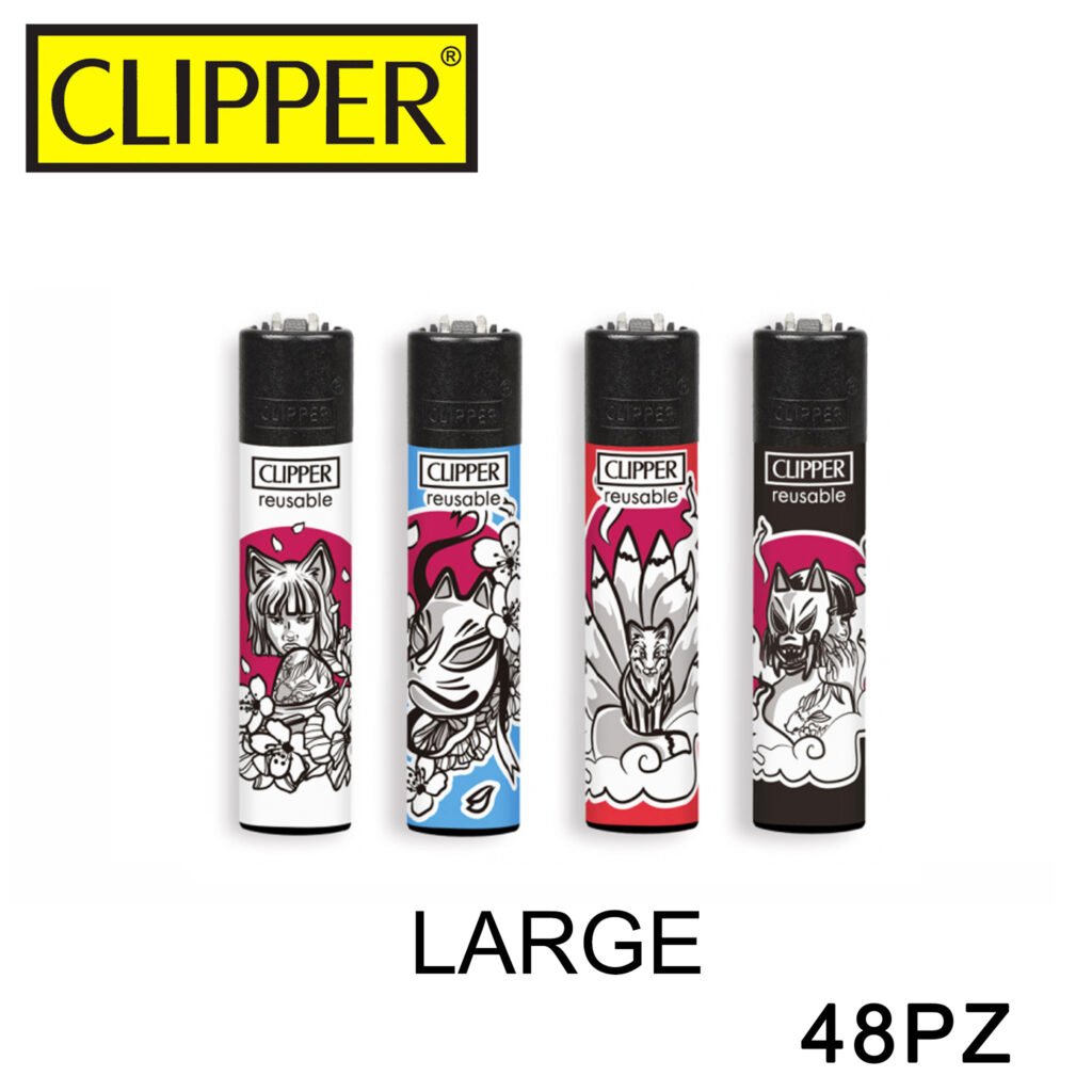 CLIPPER ACCENDINO LARGE KITSUNE BW 48PZ