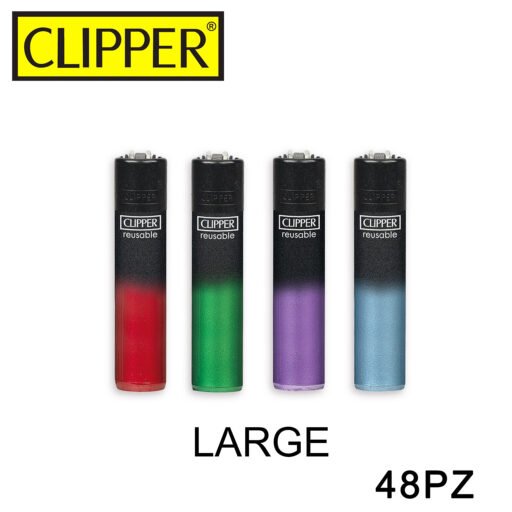 Clipper Accendino Large Black Crystal Gradient Bw 48Pz