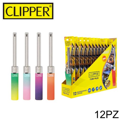 Clipper Tube Plus Accendigas Metallic Gradient 1 12Pz