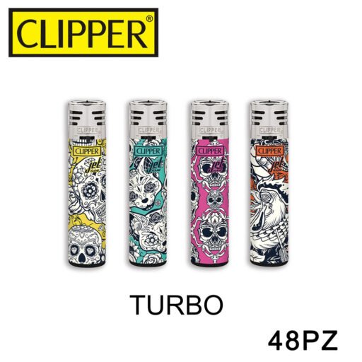 Clipper Accendino Large Turbo Somber Patt Lb 48Pz