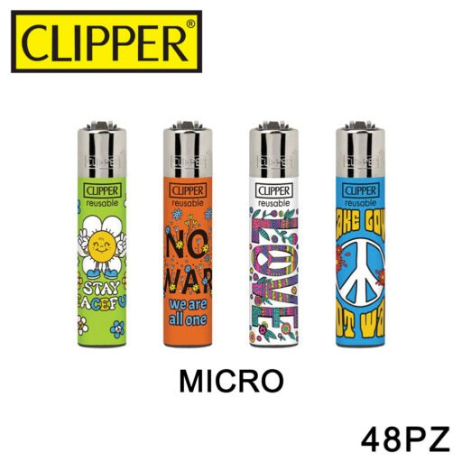 Clipper Accendino Micro Say Peace 48Pz