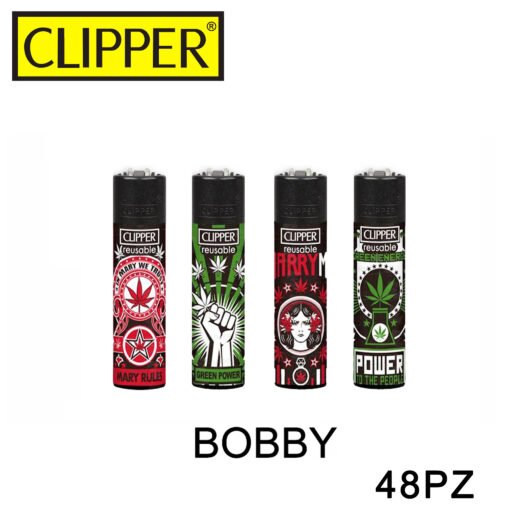 Clipper Accendino Bobby Propaganda Leaves 48Pz