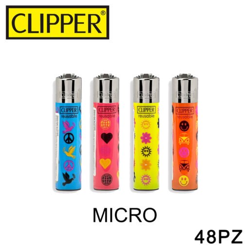 Clipper Accendino Micro Pop Pattern 48Pz