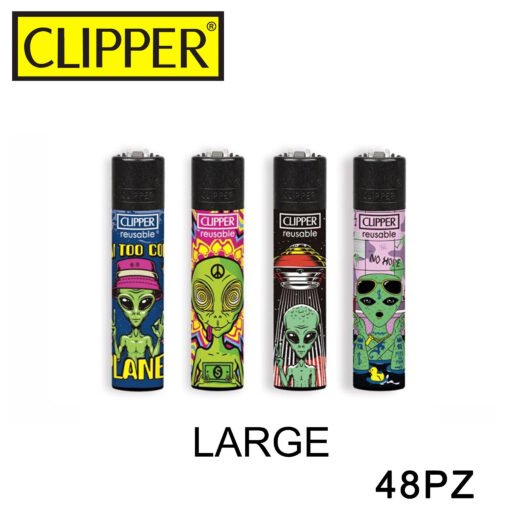 Clipper Accendino Large Alien Ryo Bw 48Pz