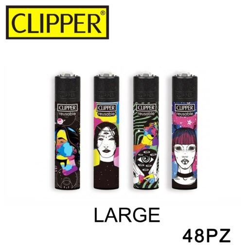 Clipper Accendino Large Space Girls Ryo Bw 48Pz