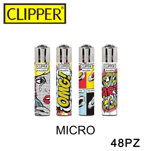 Clipper Micro Accendino Pop Art 5 48Pz