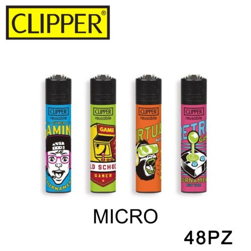 Clipper Micro Accendino Gamer Tour 48Pz