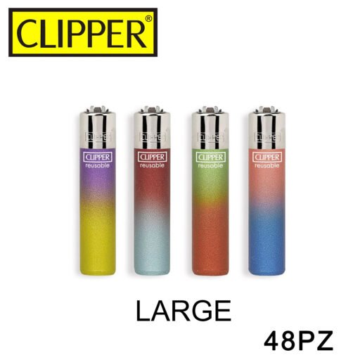 Clipper Accendino Large Metallic Gradient 7 48Pz