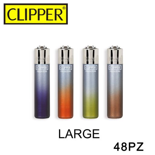 Clipper Accendino Large Blue Crystal Gradient 48Pz