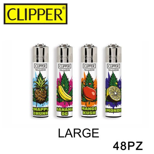 Clipper Accendino Large Fruit Strains 48Pz