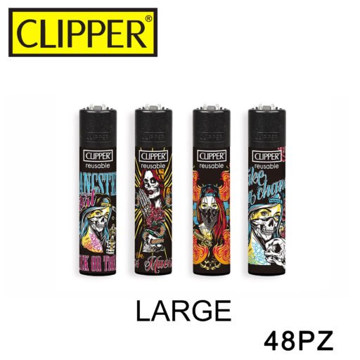 Clipper Accendino Large She Skull 48Pz