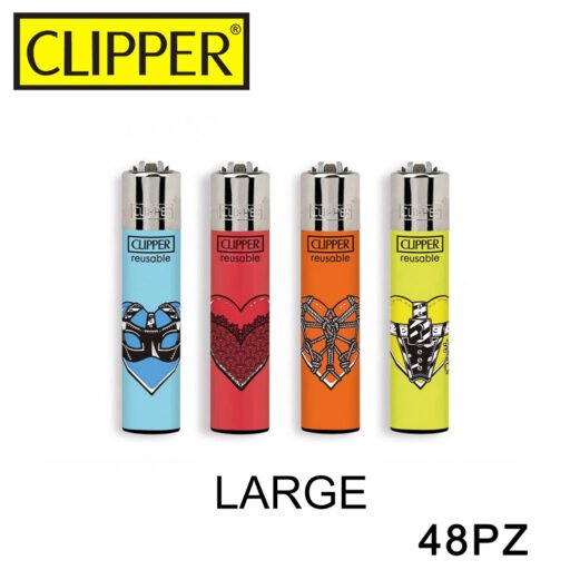 Clipper Accendino Large Hard Love 48Pz