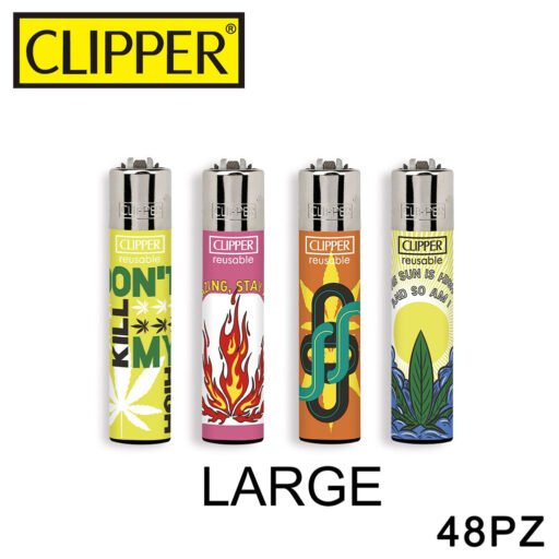Clipper Accendino Large Weed Manners 48Pz