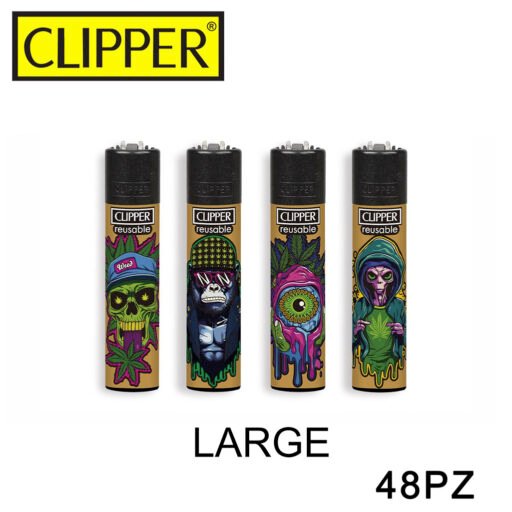 Clipper Accendino Large Surreal Leaves 48Pz