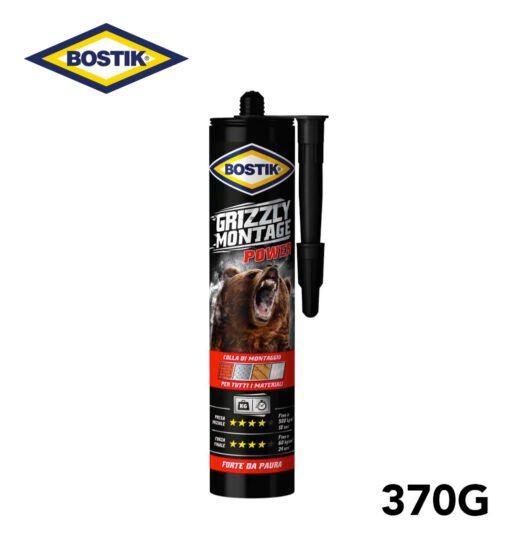 Grzzly 370Gr Montage Power Colla Forte Bostik Art.6314009 Pz1
