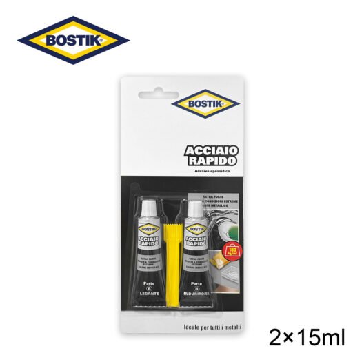 Acciaio 2X15Ml Rapido Bostik Art.7002869 Bl1
