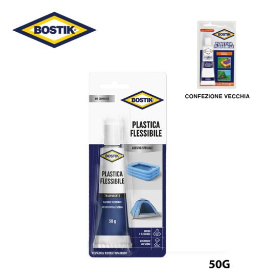 Plastica 50Gr Trasparente Flex Colla Bostik Art.6315918 6314370 Bl1