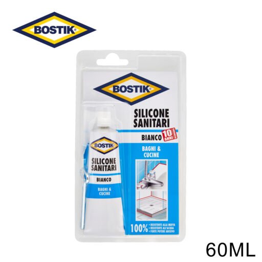 Silicone 60Ml Bianco Bagni-Cucine Bostik Art.D2477 Bl1