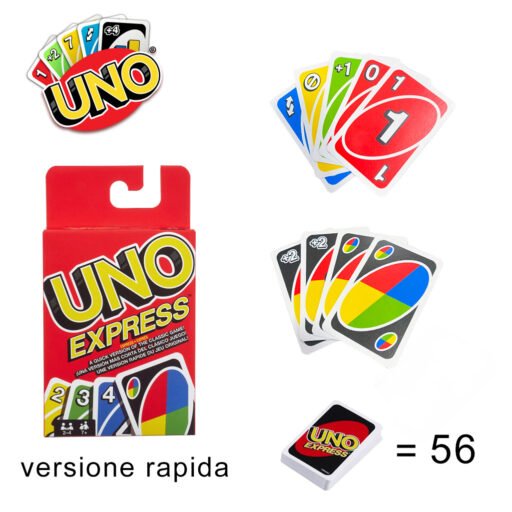 CARTE DA GIOCO MATTEL UNO EXPRESS ART.JDF56 GDR45 PZ1