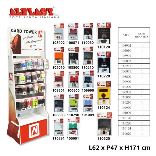Art.Wa024 Alplast Expo Porta Documenti 18Pz