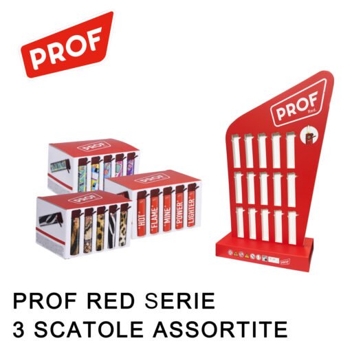 Art.40969077 Prof Expo Red Big Round Flint Small Display 3X25Pz