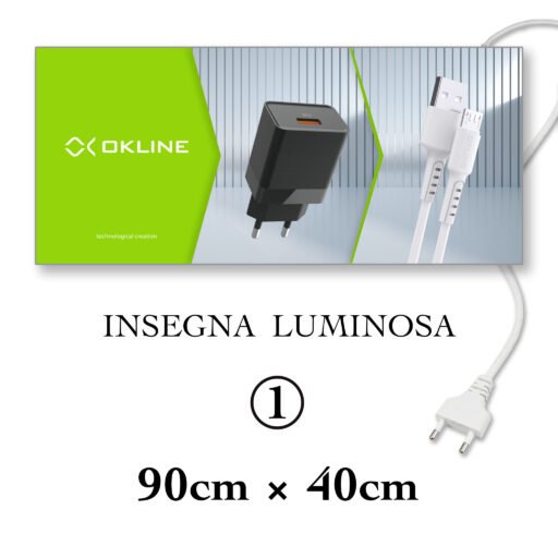 Art.01 Okline Insegna Luminosa 90X40Cm