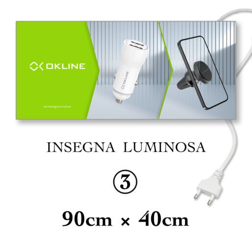 Art.03 Okline Insegna Luminosa 90X40Cm