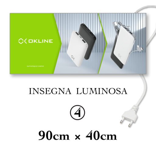 Art.04 Okline Insegna Luminosa 90X40Cm