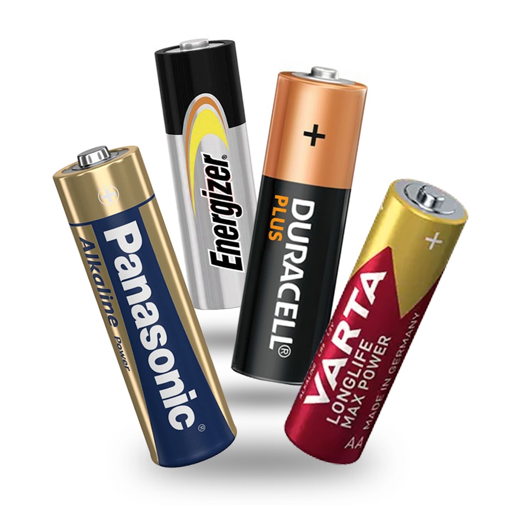 Batterie stilo AA Panasonic, Duracell, Varta