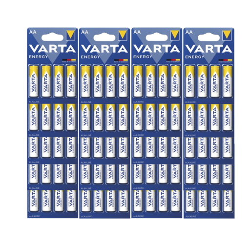 VARTA Energy pile alcaline stilo AA LR6 1,5V pacco scorta 20 blister da 4 EAN 4008496626410