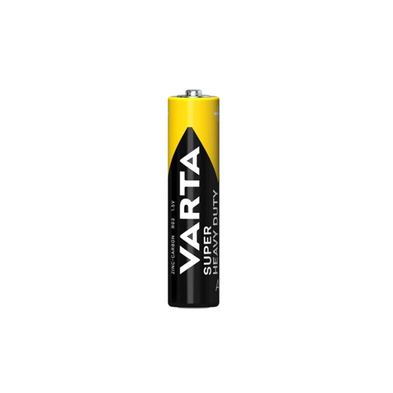 Retro confezione batterie mini stilo AAA VARTA Super Heavy Duty Zinc Carbon 1,5V R03 EAN 4008496995899