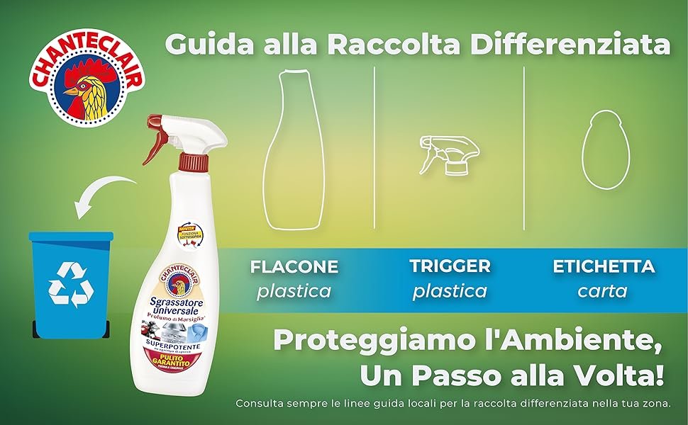 Chanteclair Sgrassatore Spray Marsiglia 600Ml Art.0126710It 3 - immagine 7